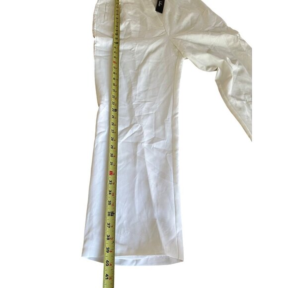 Lulus Womens White Wide-Leg Trouser Pants - XL  Classy & Stylish Office Classy - Picture 14 of 15